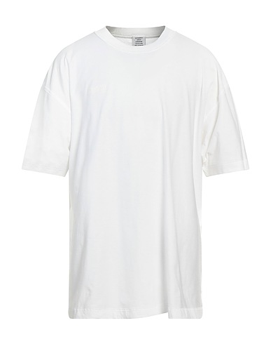 VETEMENTS Basic T-shirt Cream 100% Cotton