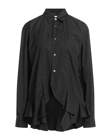 COMME des GARÇONS SHIRT 無地シャツ＆ブラウス ブラック コットン 100%