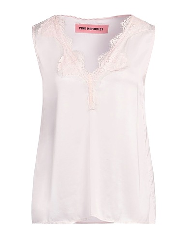 PINK MEMORIES Camisole Rosa chiaro 95% Viscosa, 5% Elastan, Cotone, Poliammide