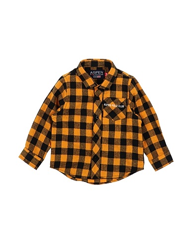ASPEN POLO CLUB Patterned shirt Marigold 60% Cotton, 40% Polyester