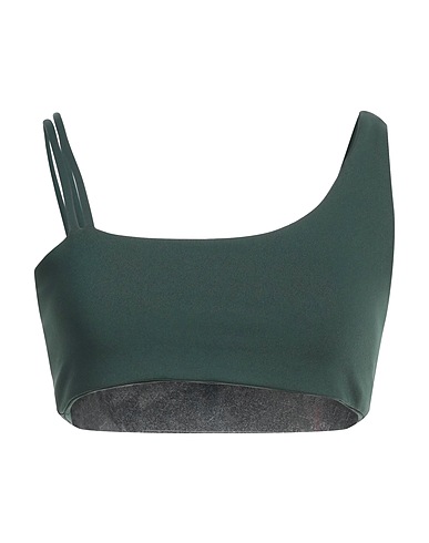 LIVE THE PROCESS Top Verde scuro 90% Supplex®, 10% Lycra®