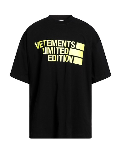 VETEMENTS T-shirt Noir 100% Coton