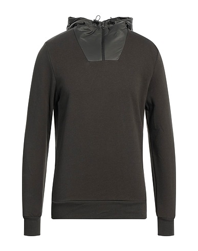 COLMAR Hooded sweatshirt Dark green 100% Cotton, Polyamide