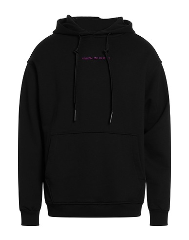 VISION OF SUPER Sweat-shirt Noir 100% Coton, Élasthanne