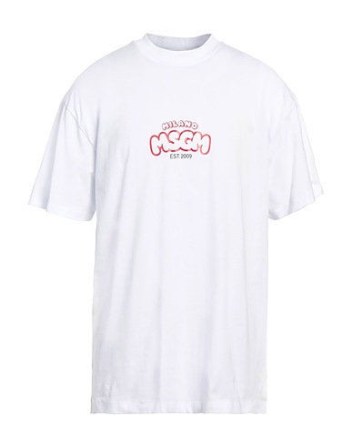 MSGM T-shirt White 100% Cotton