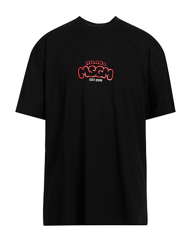 MSGM T-shirt Black 100% Cotton
