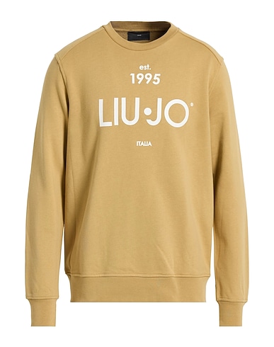 LIU •JO MAN Sweatshirt Sand 100% Baumwolle, Elastan