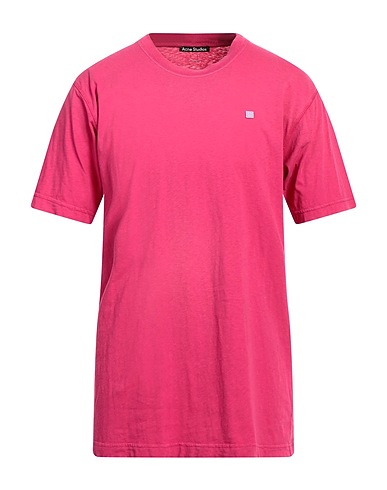 ACNE STUDIOS Basic T-Shirt Magenta 100% Cotton