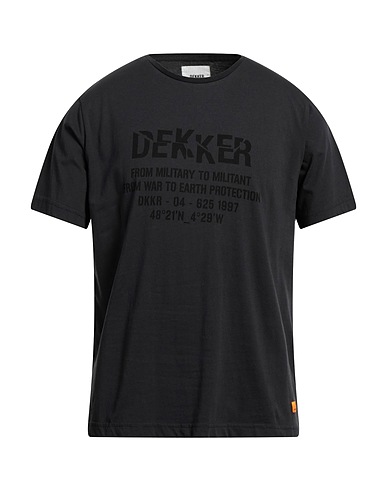 DEKKER T-shirt Charcoal 100% Cotton