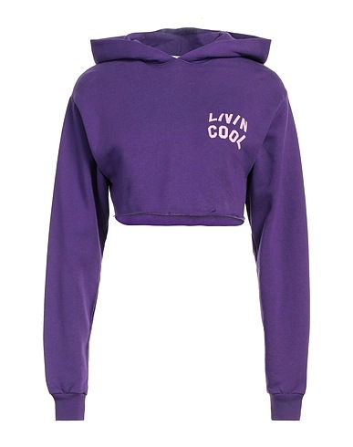LIVINCOOL Sweatshirt Purple 100% Cotton