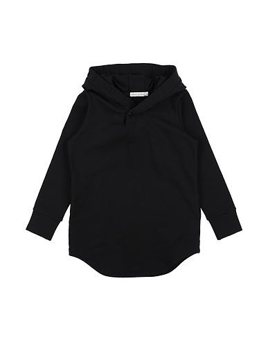 CARBON SOLDIER Hooded track jacket  Black 95% Cotton, 5% Elastane