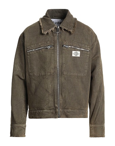 ÉTUDES STUDIO Solid colour shirt Military green 61% Cotton, 39% Linen
