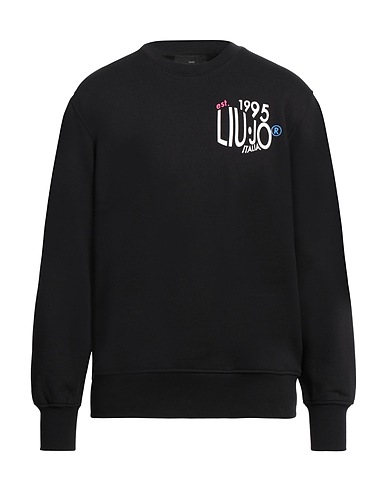 LIU •JO MAN Hoodie Schwarz 100% Baumwolle