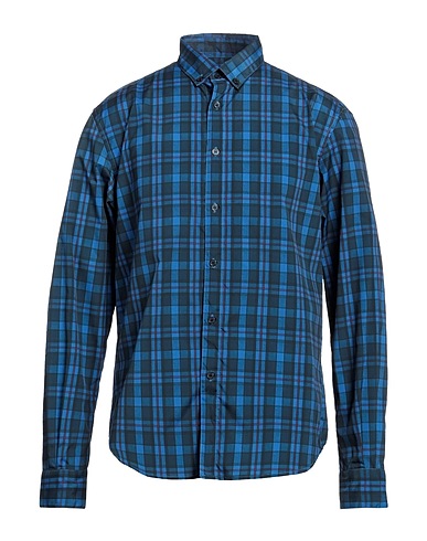 OUTHERE Checked shirt Slate blue 100% Polyester