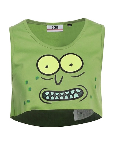GCDS Top Military green 100% Cotton