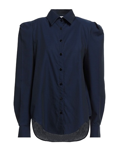 MVP WARDROBE Solid colour shirts & blouses Midnight blue 100% Cotton