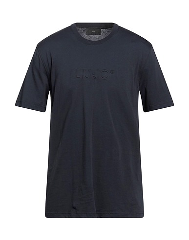 LIU •JO MAN T-shirt Midnight blue 100% Cotton