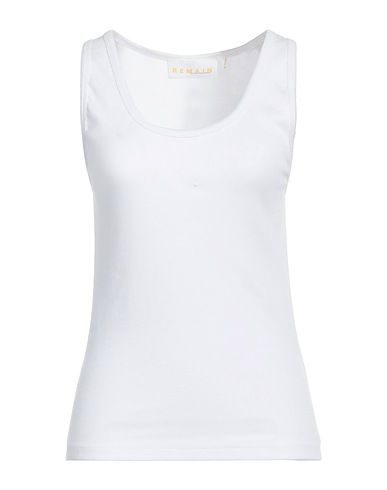 REMAIN BIRGER CHRISTENSEN Vest White 95% Organic cotton, 5% Elastane