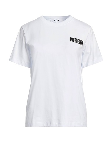 MSGM T-shirt White 100% Cotton