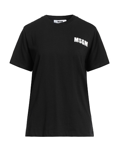 MSGM T-shirt Black 100% Cotton