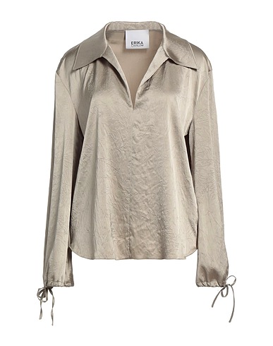 ERIKA CAVALLINI Top Maulwurfsgrau 86% Triacetat, 14% Polyester