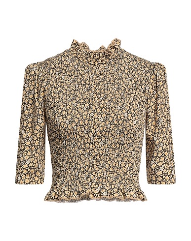 SANDRO Top Beige 96% Viscose, 4% Elastane
