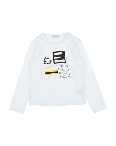 Y-CLÙ T-shirt White 94% Cotton, 6% Elastane