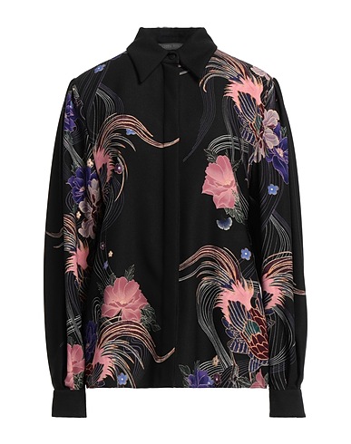 ALBERTA FERRETTI Floral shirts & blouses Black 100% Polyester
