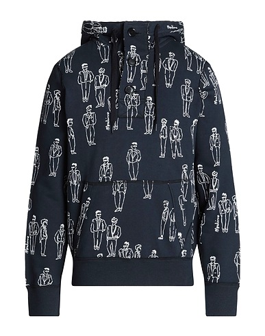MOSCHINO Hooded sweatshirt Midnight blue 100% Cotton