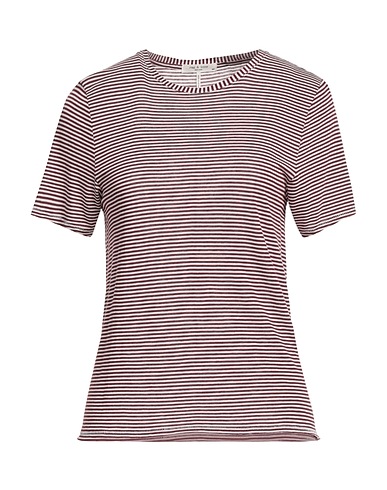 RAG & BONE T-Shirt Bordeaux 85% Rayon, 15% Leinen