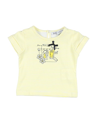 PATRIZIA PEPE T-shirt Yellow 92% Cotton, 8% Elastane