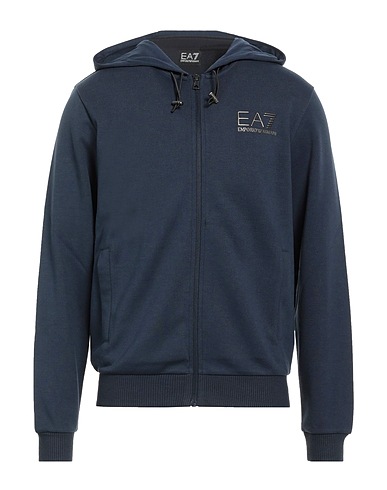 EA7 Hoodie Marineblau 62% Polyester, 38% Baumwolle