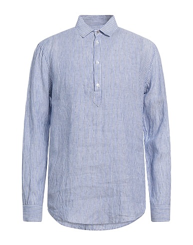 GREY DANIELE ALESSANDRINI Linen shirt Blue 100% Linen