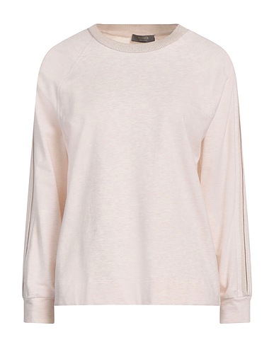PESERICO Sweatshirt Ivory 97% Cotton, 3% Elastane, Polyamide, Polyester