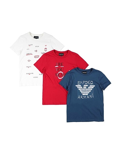 EMPORIO ARMANI T-shirt Slate blue 100% Cotton