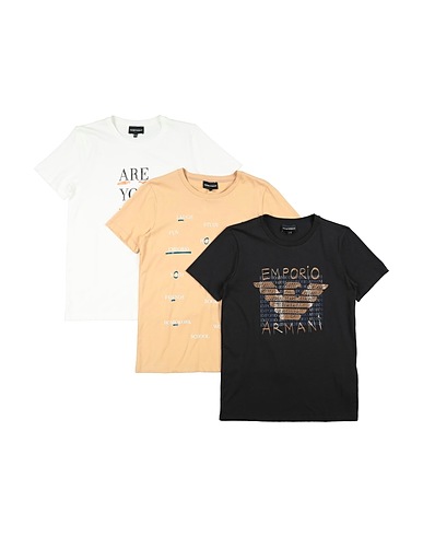 EMPORIO ARMANI T-shirt Black 100% Cotton
