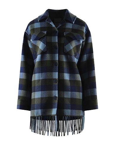 SANDRO Checked shirt 80% Wool, 20% Polyamide