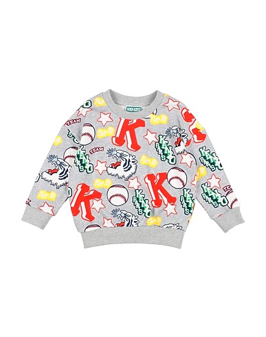 KENZO KIDS Sweatshirt Grey 96% Cotton, 4% Elastane