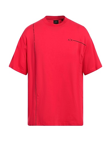 ARMANI EXCHANGE T-shirt Rosso 96% Cotone, 4% Elastan