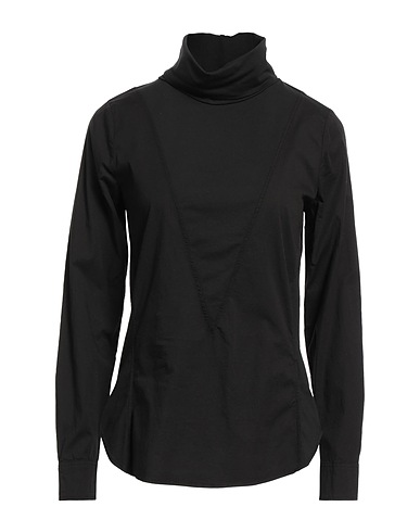 EUROPEAN CULTURE Top Black 96% Cotton, 4% Elastane