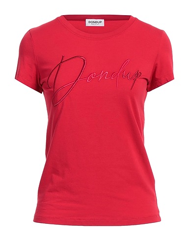 DONDUP T-shirt Red 94% Cotton, 6% Elastane