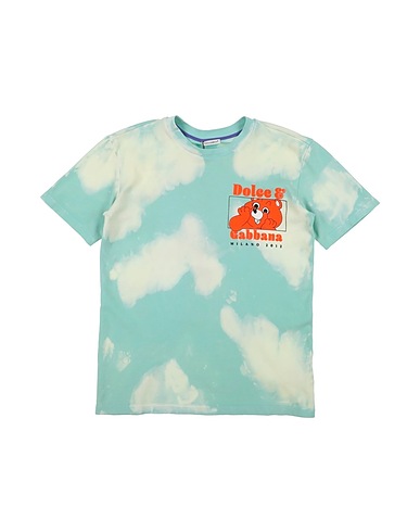 DOLCE&GABBANA T-Shirt Säuregrün 100% Baumwolle