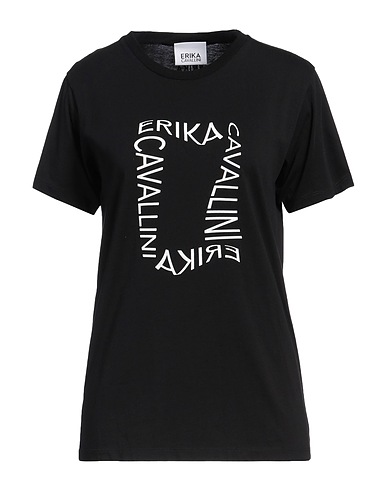ERIKA CAVALLINI T-shirt Black 100% Cotton