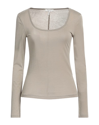 RAG & BONE Basic T-Shirt Beige 60% Cotton, 40% Modal
