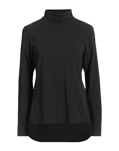 EUROPEAN CULTURE T-shirt Black 98% Cotton, 2% Elastane