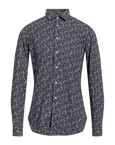 SIVIGLIA Patterned shirt Navy blue 100% Cotton