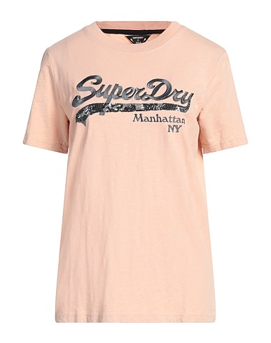 SUPERDRY T-shirt Pink 100% Cotton