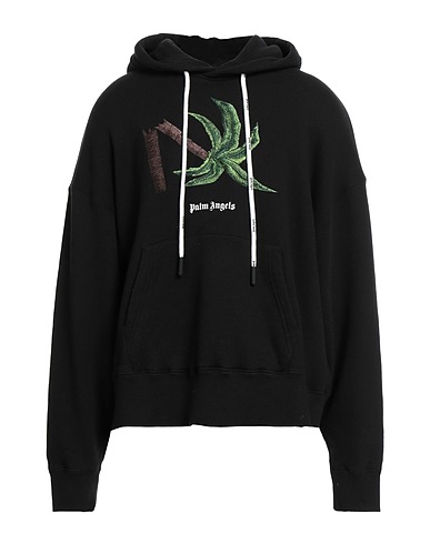 PALM ANGELS Hoodie Schwarz 100% Baumwolle