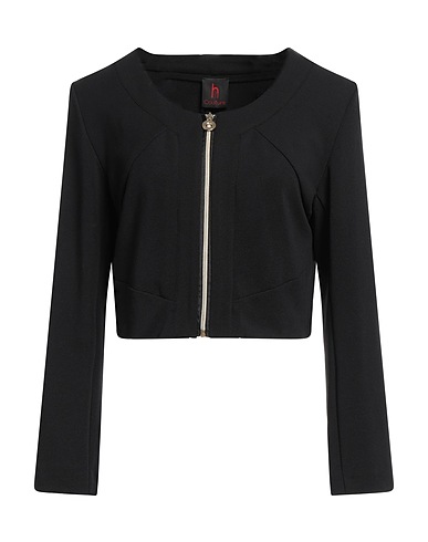 HANITA Sweatshirt Black 91% Polyester, 9% Elastane