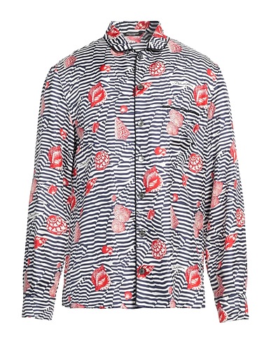 DOLCE&GABBANA Patterned shirt Navy 100% Silk